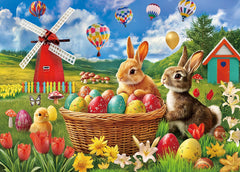Kribin Easter puzzle poster and color box aid quick start.