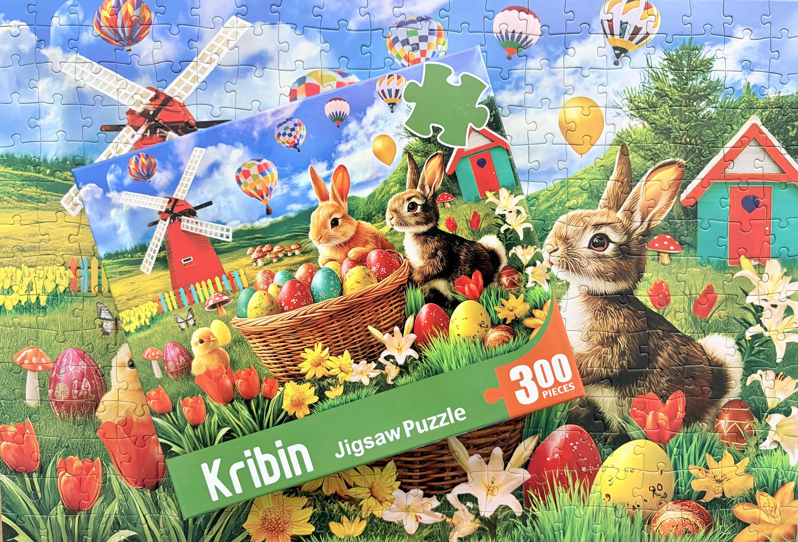 Kribin puzzle features unique piece shapes for satisfying assembly.