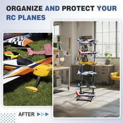 Kritkin RC Airplanes Multi-layer storage saves space in hobby rooms.