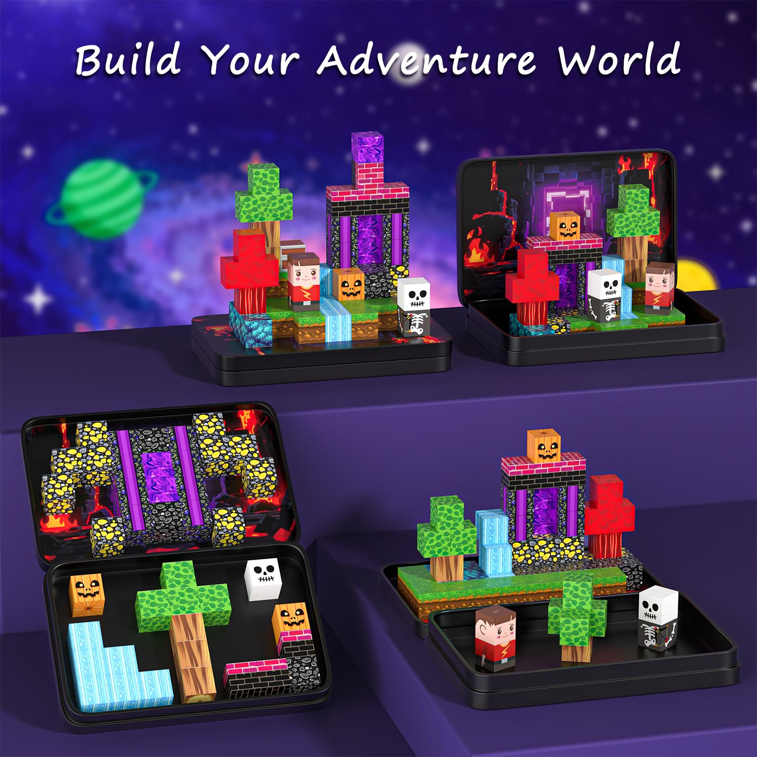 Kryzomat magnetic blocks safely housed and durably made for kids aged 3+.