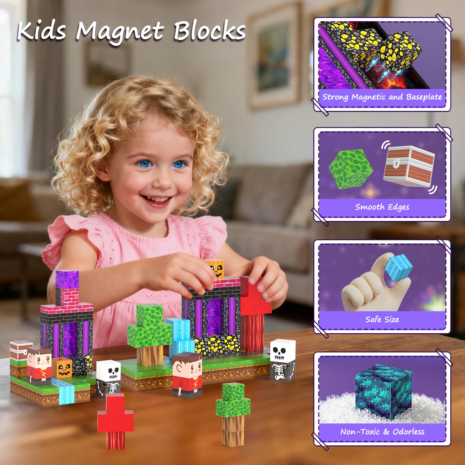 Kryzomat travel-friendly magnetic blocks kit fits backpacks and car trips.