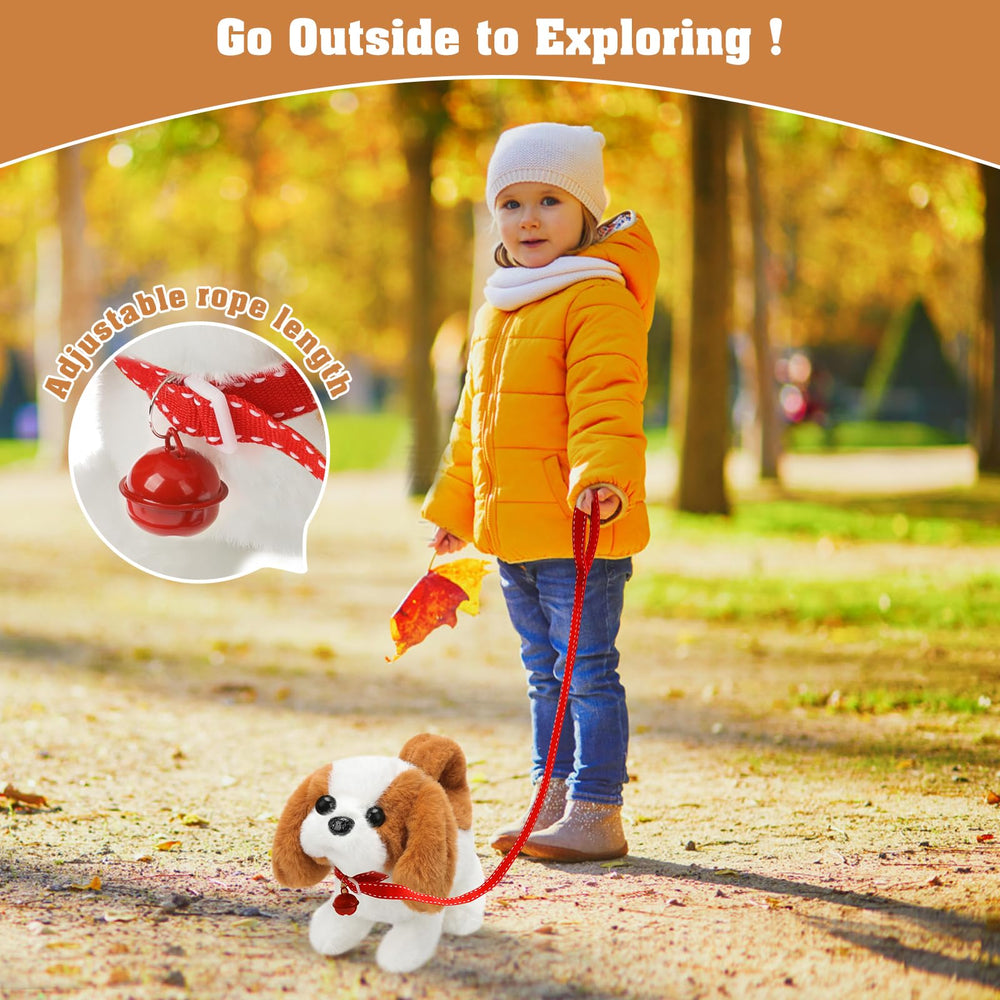 KSABVAIA plush Saint Bernard toy stretching action for fun movement