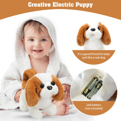 KSABVAIA plush Saint Bernard toy tail wagging delights kids during games