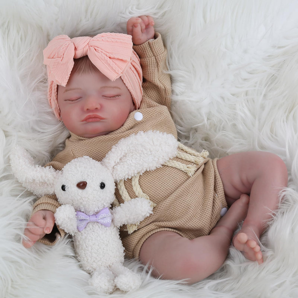 KSBD 20-inch doll dressed in three-month clothing for authenticity.