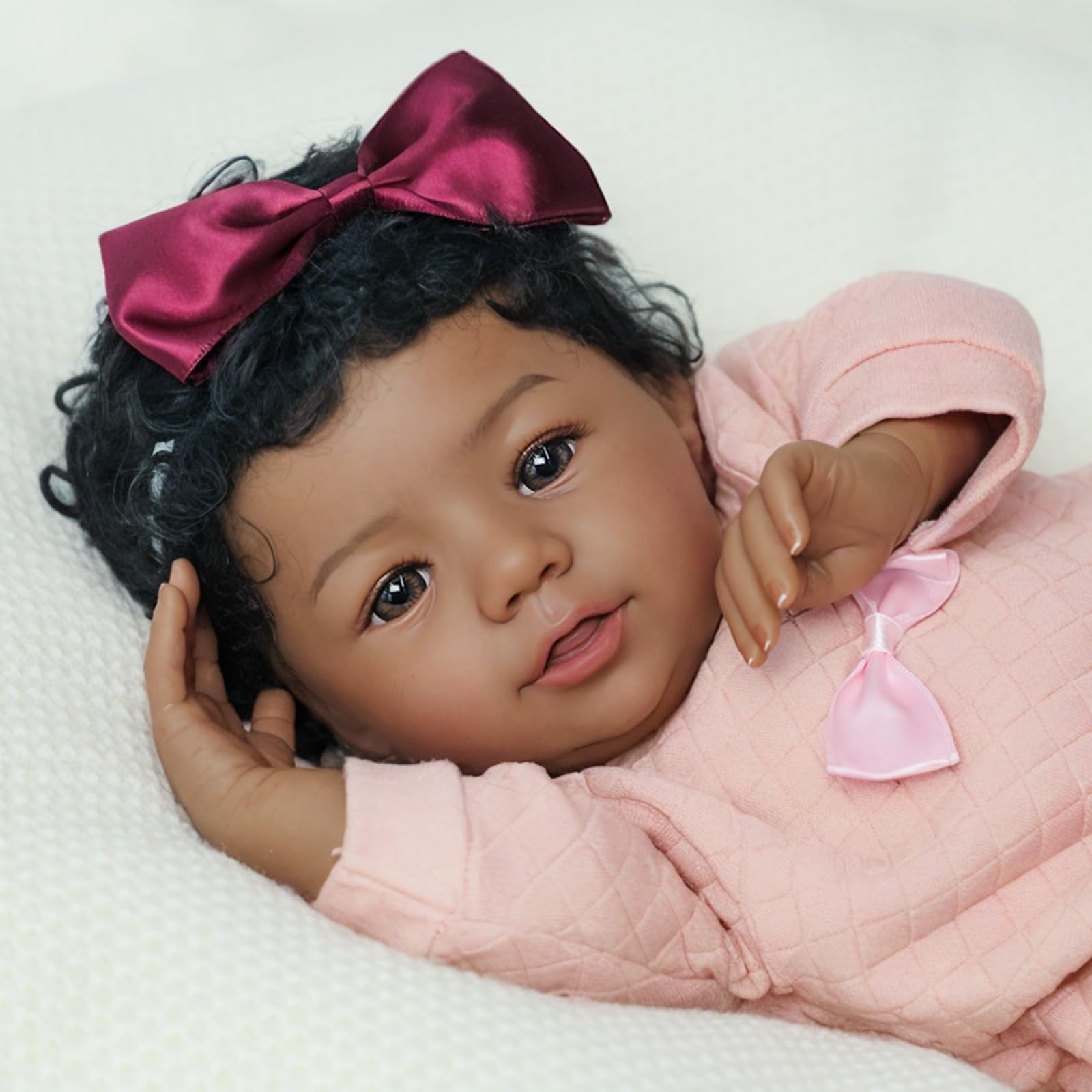 KSBD doll with hand-rooted hair for lifelike cuddles.