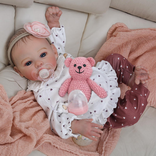 KSBD Reborn Baby Doll 18 inch for imaginative play and realism