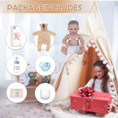 KSBD Reborn doll includes feeding bottle for nurturing play scenarios