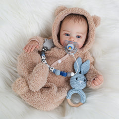 KSBD Reborn baby doll with realistic face and skin texture for immersive pretend play