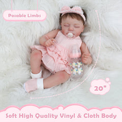 KSBD Reborn hand-rooted mohair adds natural texture and tactile realism.