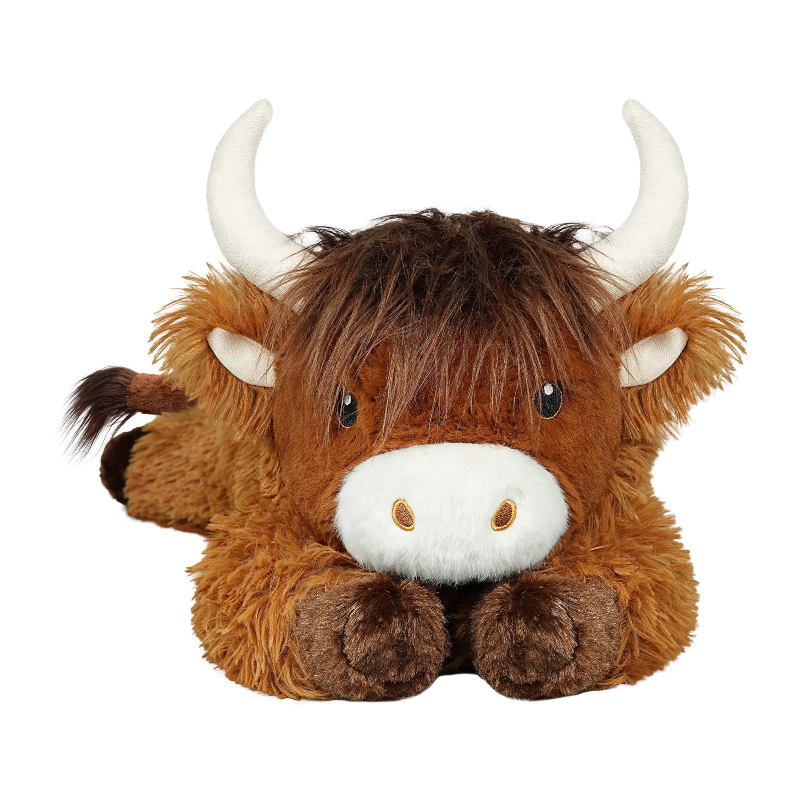 Ksidzas Highland cow weighted plush 21-inch for comforting hugs and cozy evenings