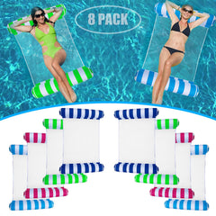 ksllhhsa pool float 8-pack set ready for group pool days and backyard fun