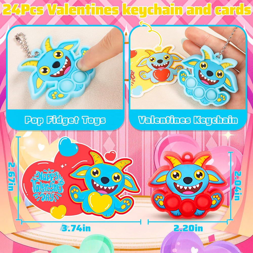Ksmky valentines cards for kids classroom with blank TO/FROM fields for personalization