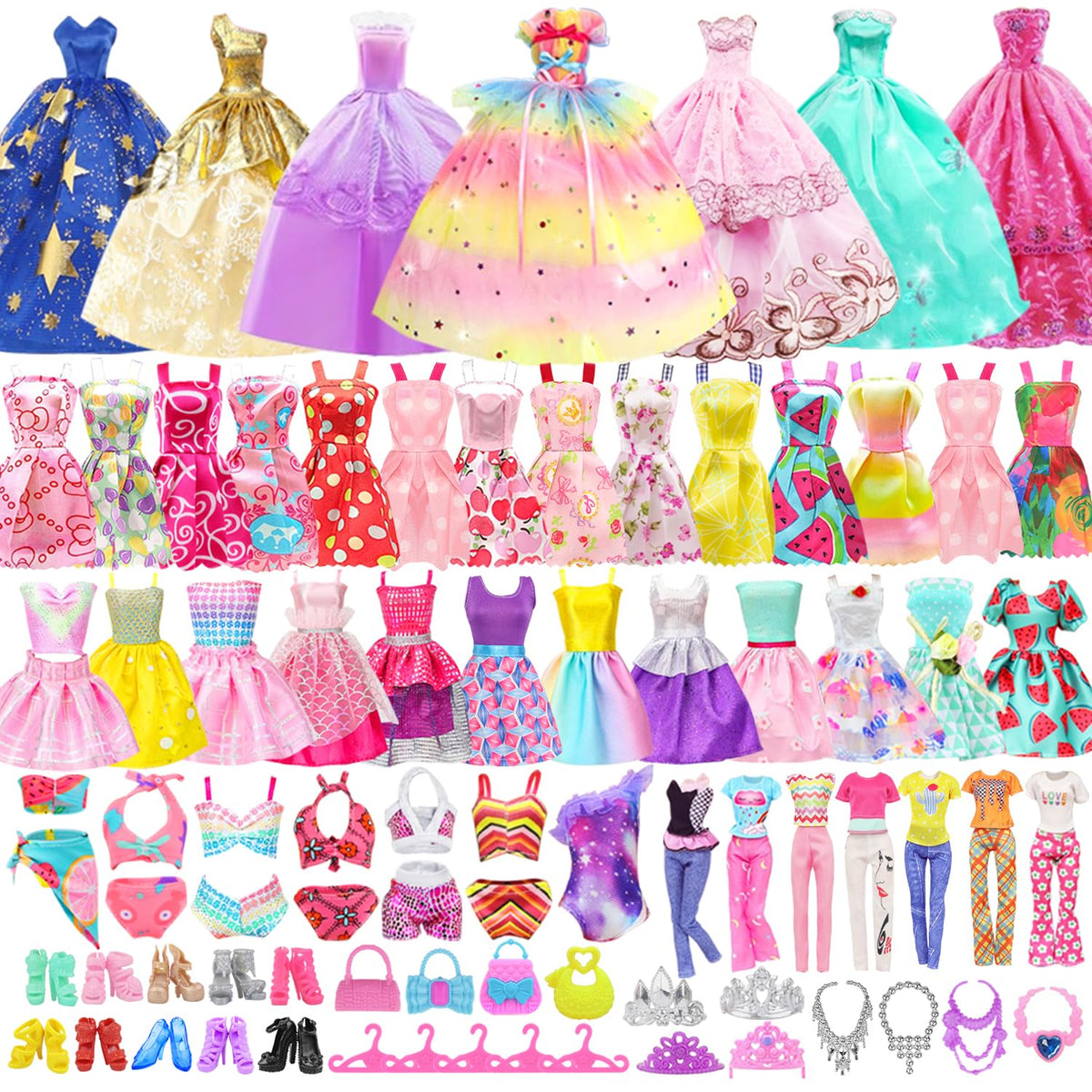 K.T. Fancy 11.5-inch doll wedding gowns for stylish play and dress-up