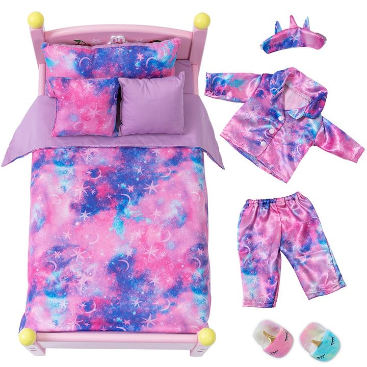 K.T. Fancy 18-inch doll sleeping sheet; soft bedding for cozy play