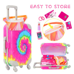 K.T. Fancy doll waist bag keeps small essentials organized during play