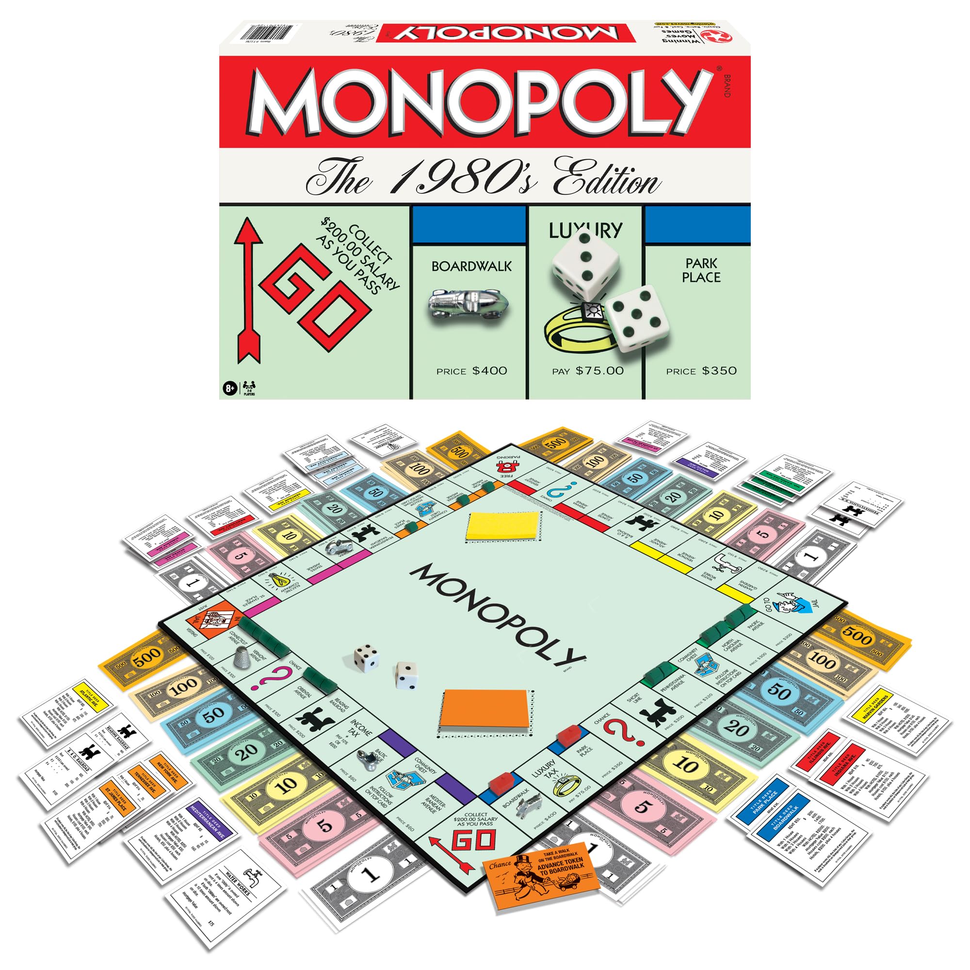 KToyoung Monopoly 1980s edition board artwork evokes nostalgia for classic gameplay.