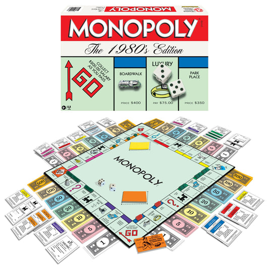 KToyoung Monopoly 1980s edition board artwork evokes nostalgia for classic gameplay.