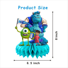Kuailaihai birthday decor with cartoon monsters for a playful photo backdrop