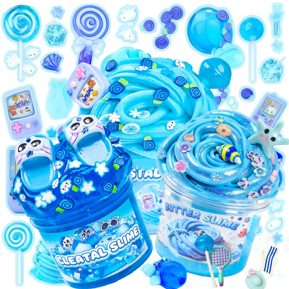 KUALUDJIT soft dough texture slime closeup highlighting smooth, stretchable feel