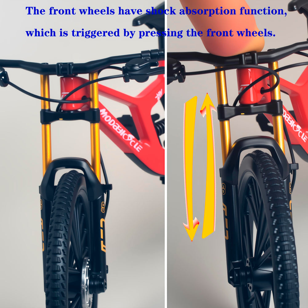 Kuasting DH alloy bicycle detail handlebars highlights authentic steering aesthetics for desk decor
