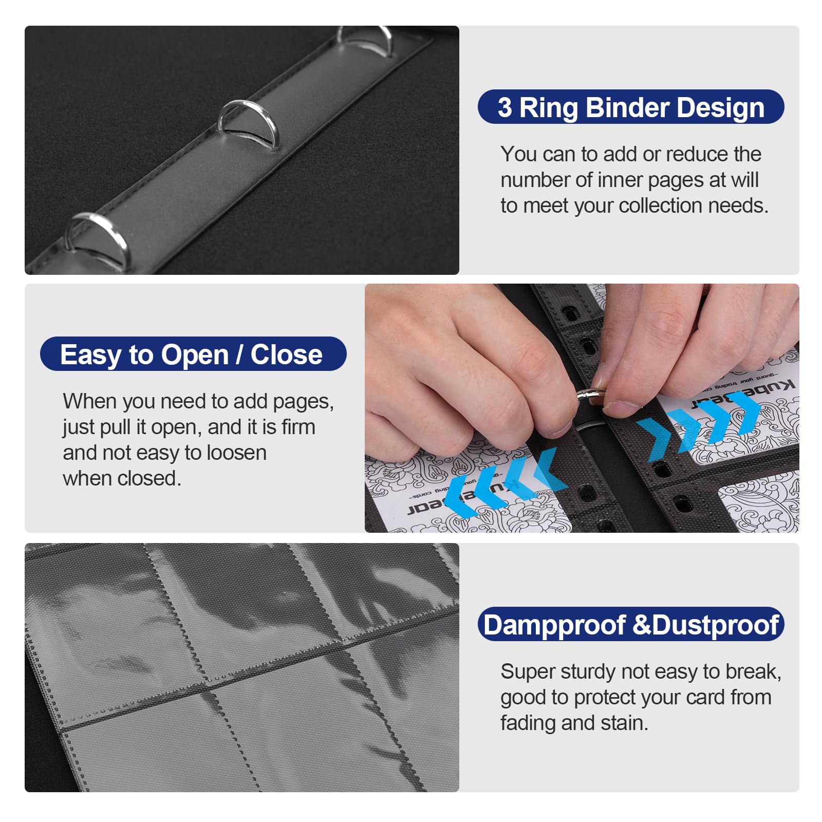 Heavy-duty zipper keeps contents secure during travel and tournaments.