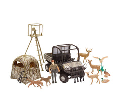 Kubota hunting playset front view with RTV-X1120D for realistic outdoor pretend play.