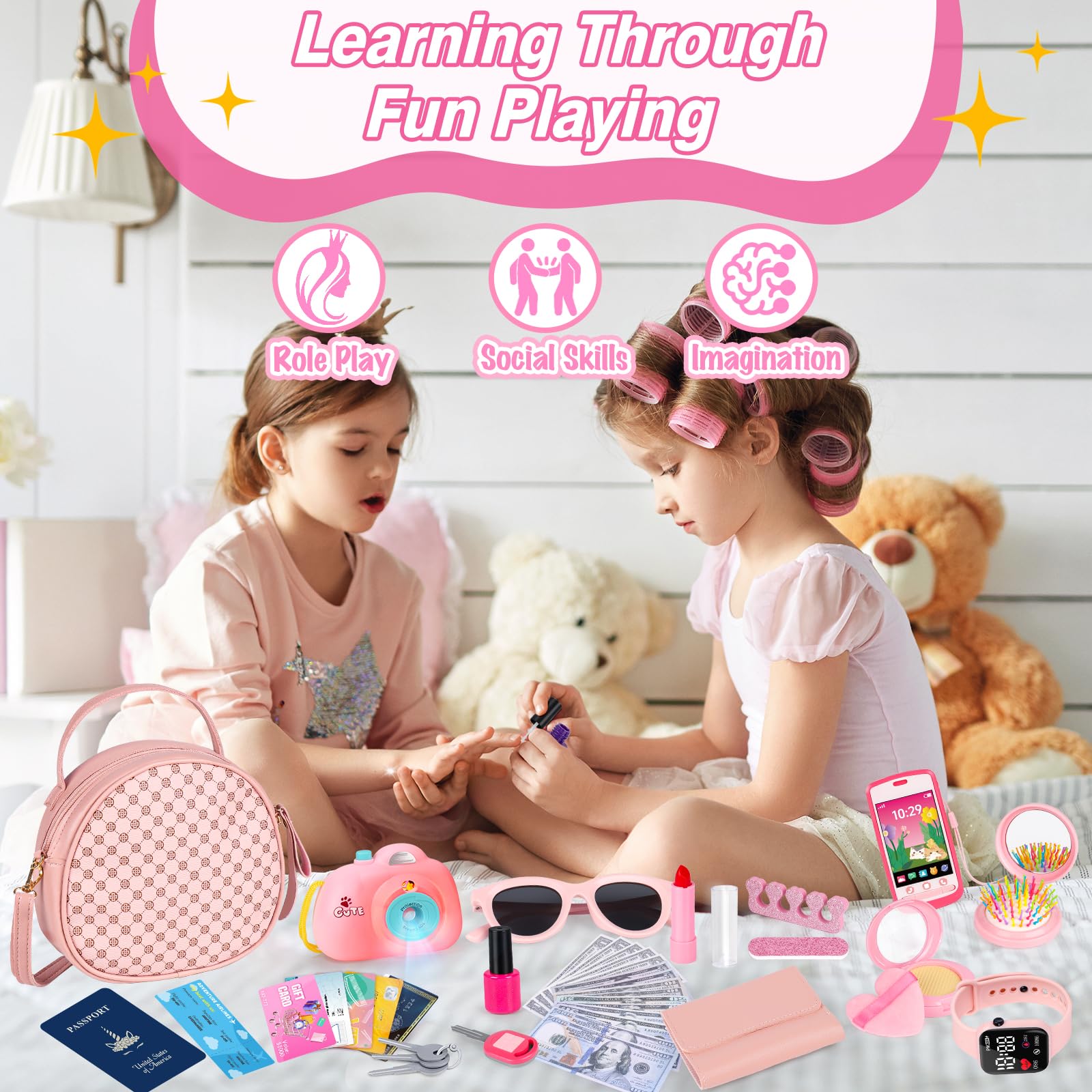 KUBUSFLY gift-ready princess purse set perfect for birthdays.