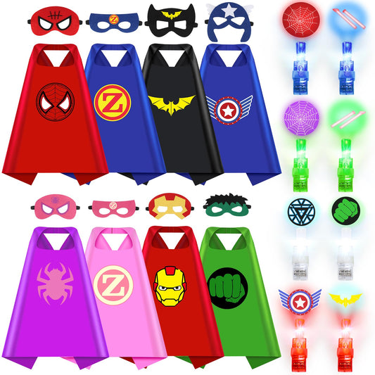 Kubusfly kids capes with colorful patterns for imaginative play and color-filled parties.
