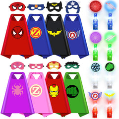 Kubusfly kids capes with colorful patterns for imaginative play and color-filled parties.