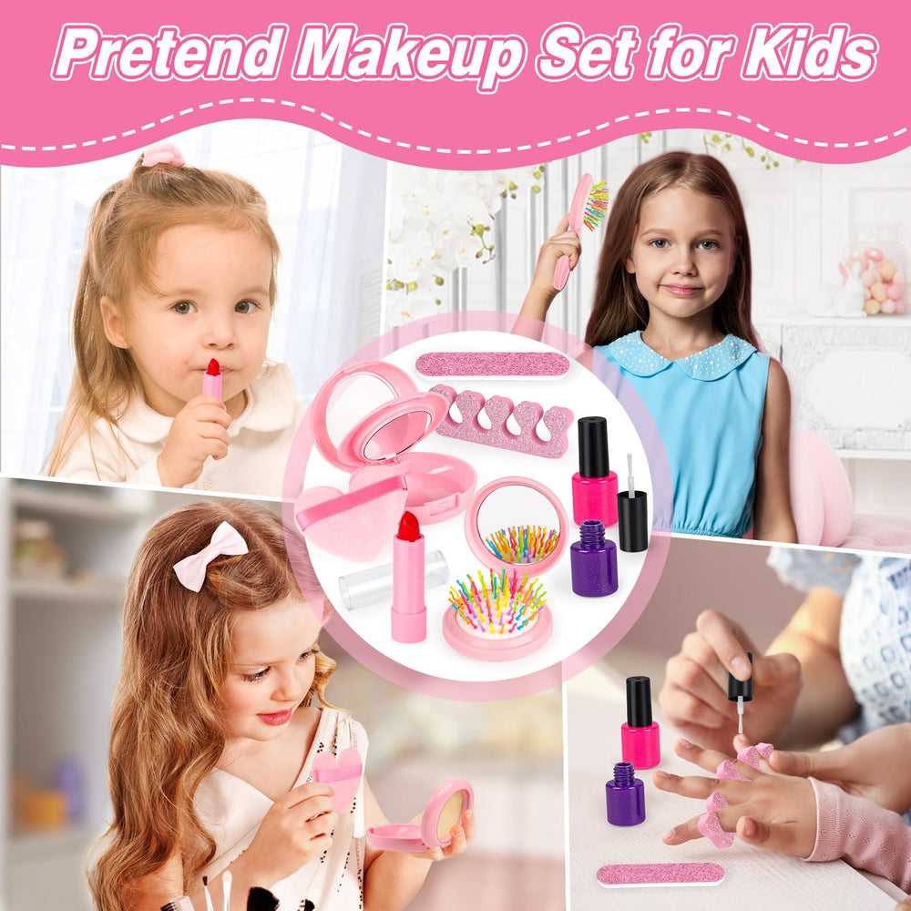 KUBUSFLY makeup kit toy uses non-toxic materials for worry-free play.