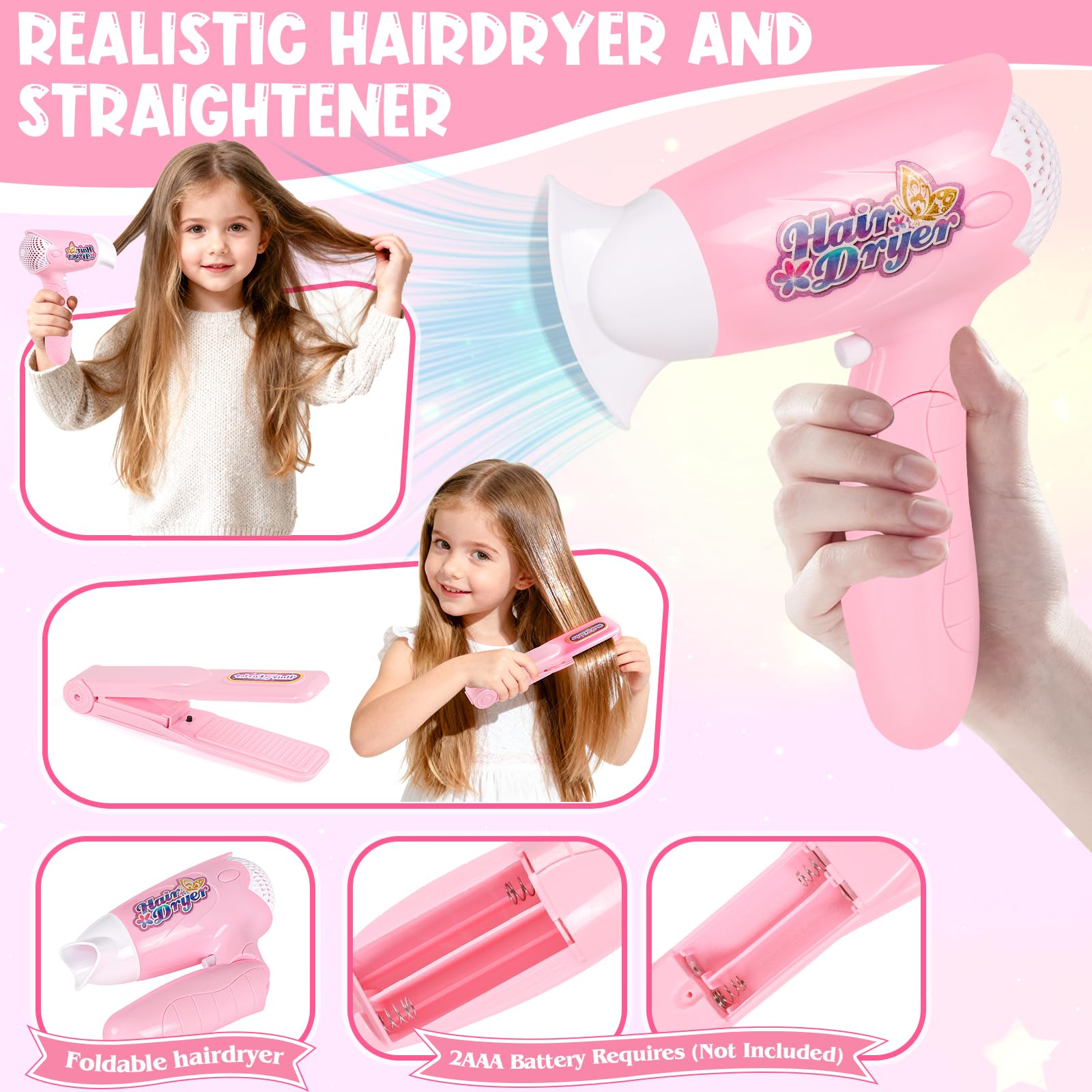 KUBUSFLY realistic hair straightener inspires diverse hairstyles