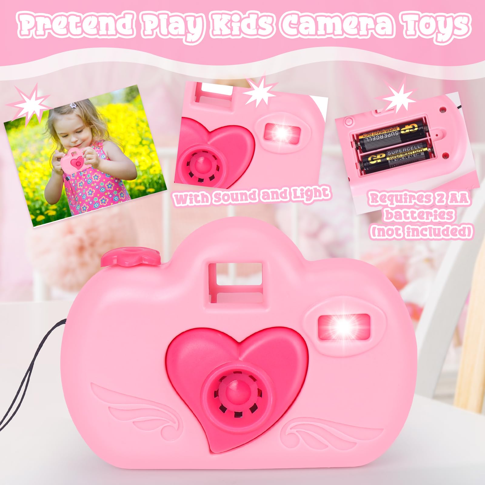 KUBUSFLY toy phone with sounds, realistic pretend communication for dress-up moments.
