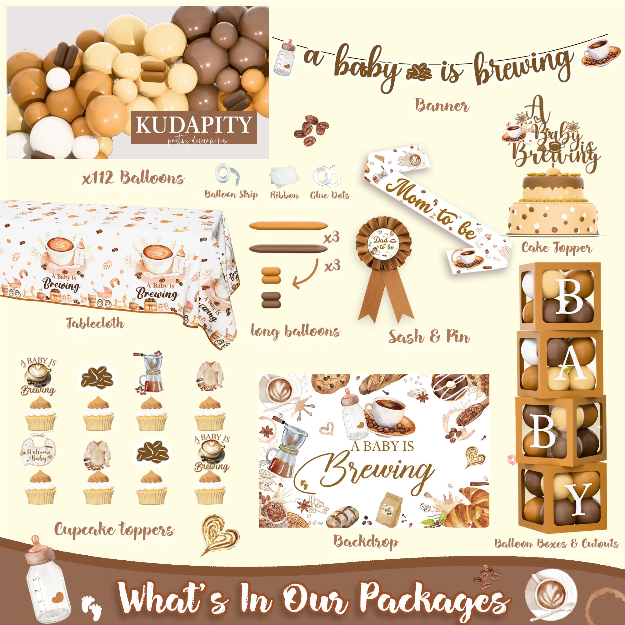 Kudapity coffee bean details add charming accents for photos