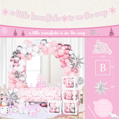 Kudapity little snowflake cake topper crowns the cake with whimsy