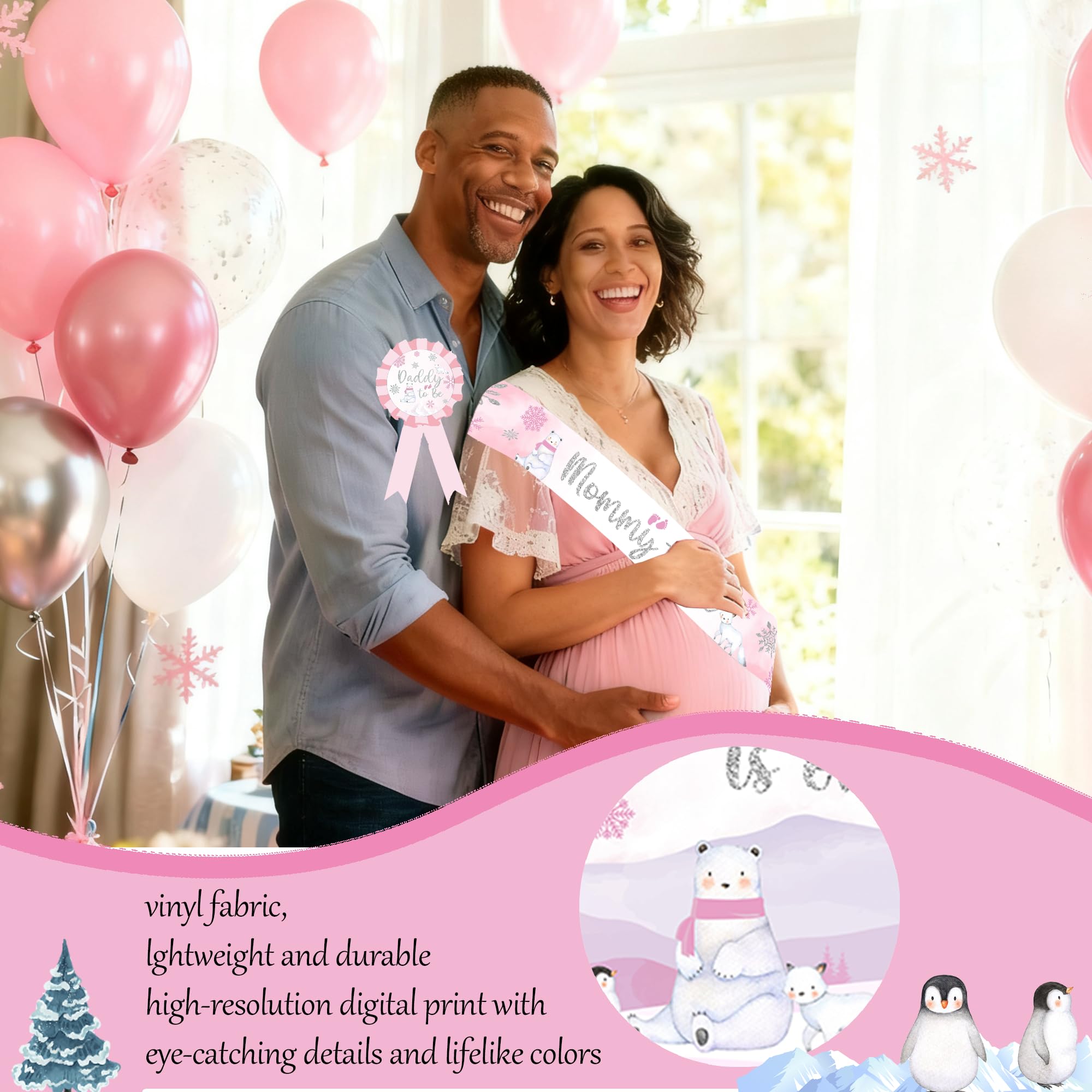 Kudapity Welcome Baby Shower poster greets guests at the entrance