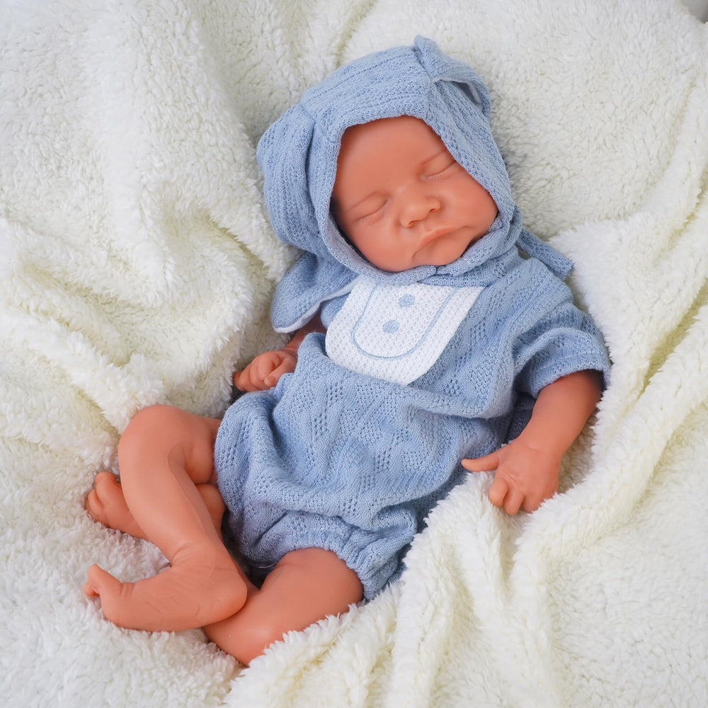 KUICEO full silicone reborn baby 17 inch with lifelike skin for realistic play