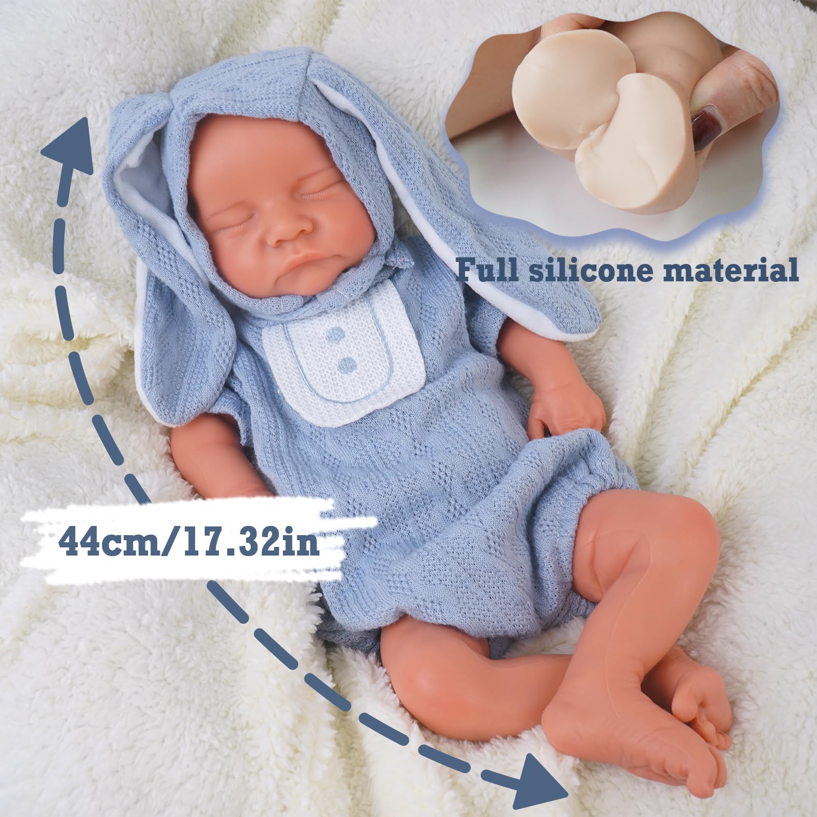 KUICEO poseable limbs allow natural holds and gentle play