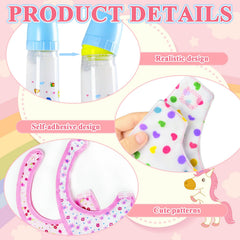 Kuihaazi bibs with floral patterns enhance doll care play