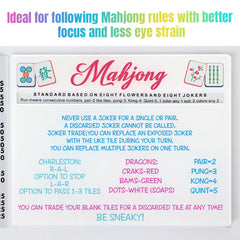 KUIRAN Mahjong Line Finder on packaging highlights beginner-friendly design for reading rules.