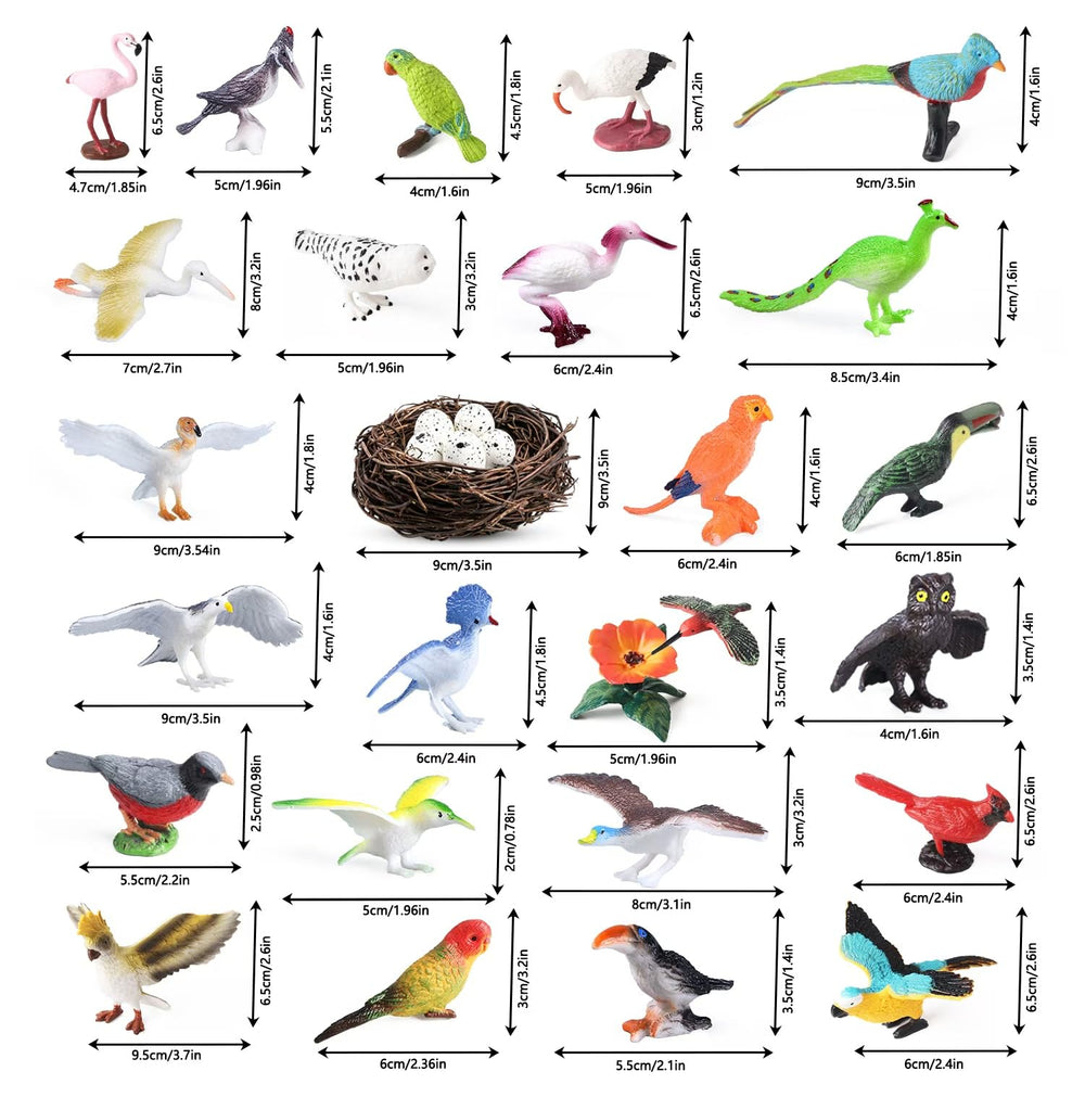 Kukifun parrot figure with vivid colors for storytelling and learning centers