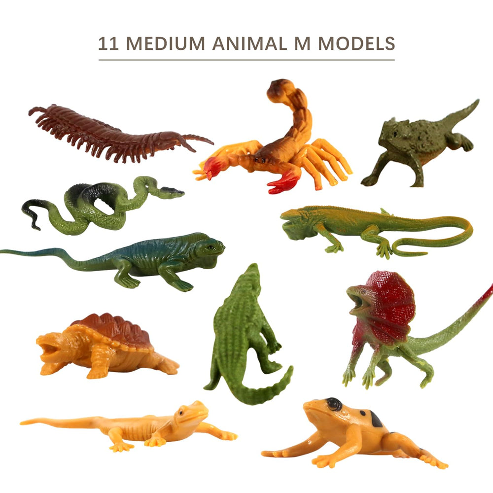 Kukifun desert reptiles cactus plant figure suitable for dioramas and party decorations