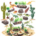 Kukifun desert reptiles lizard figure for classroom decor and imaginative play