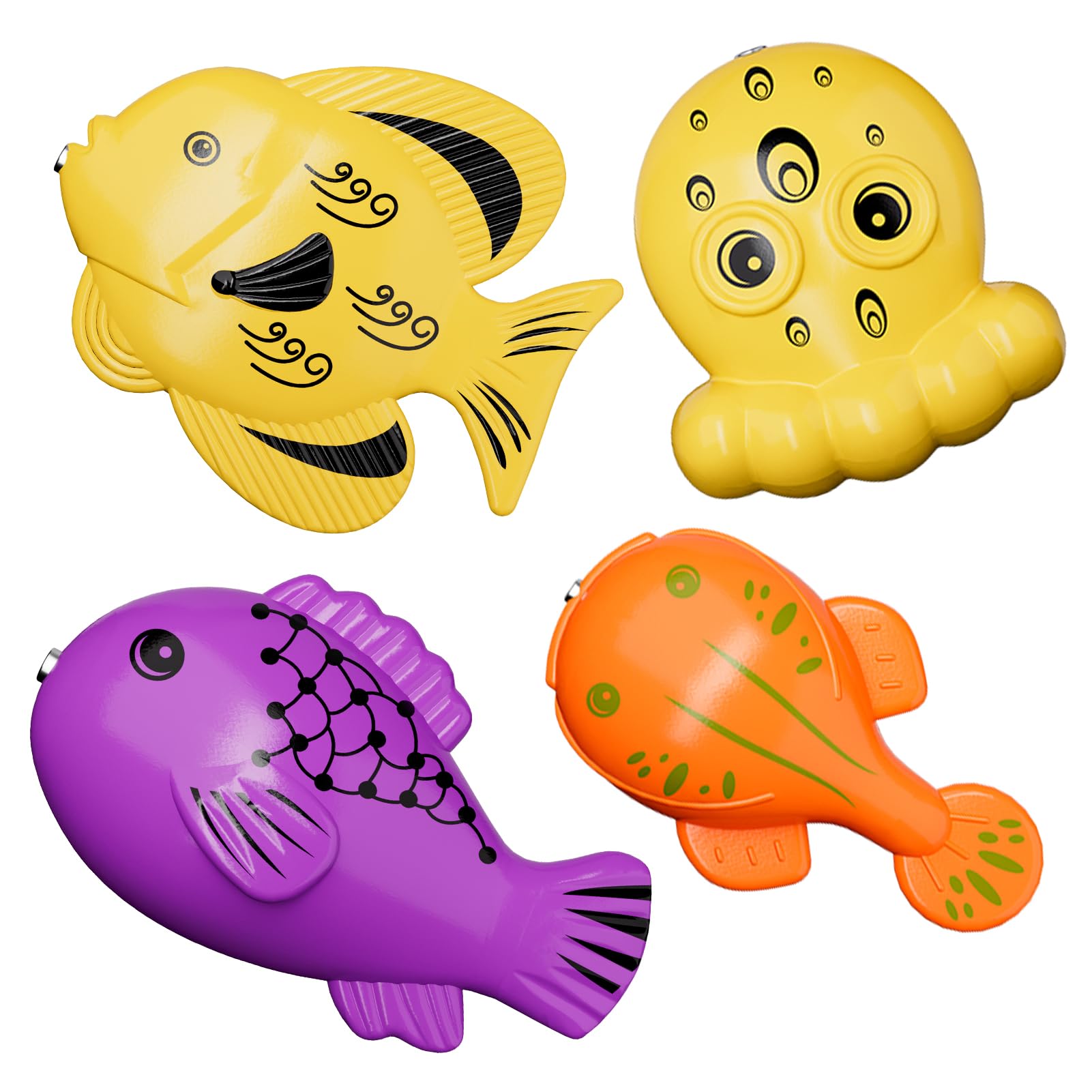 Kukufun magnetic fishing game nets enable quick, cooperative play.