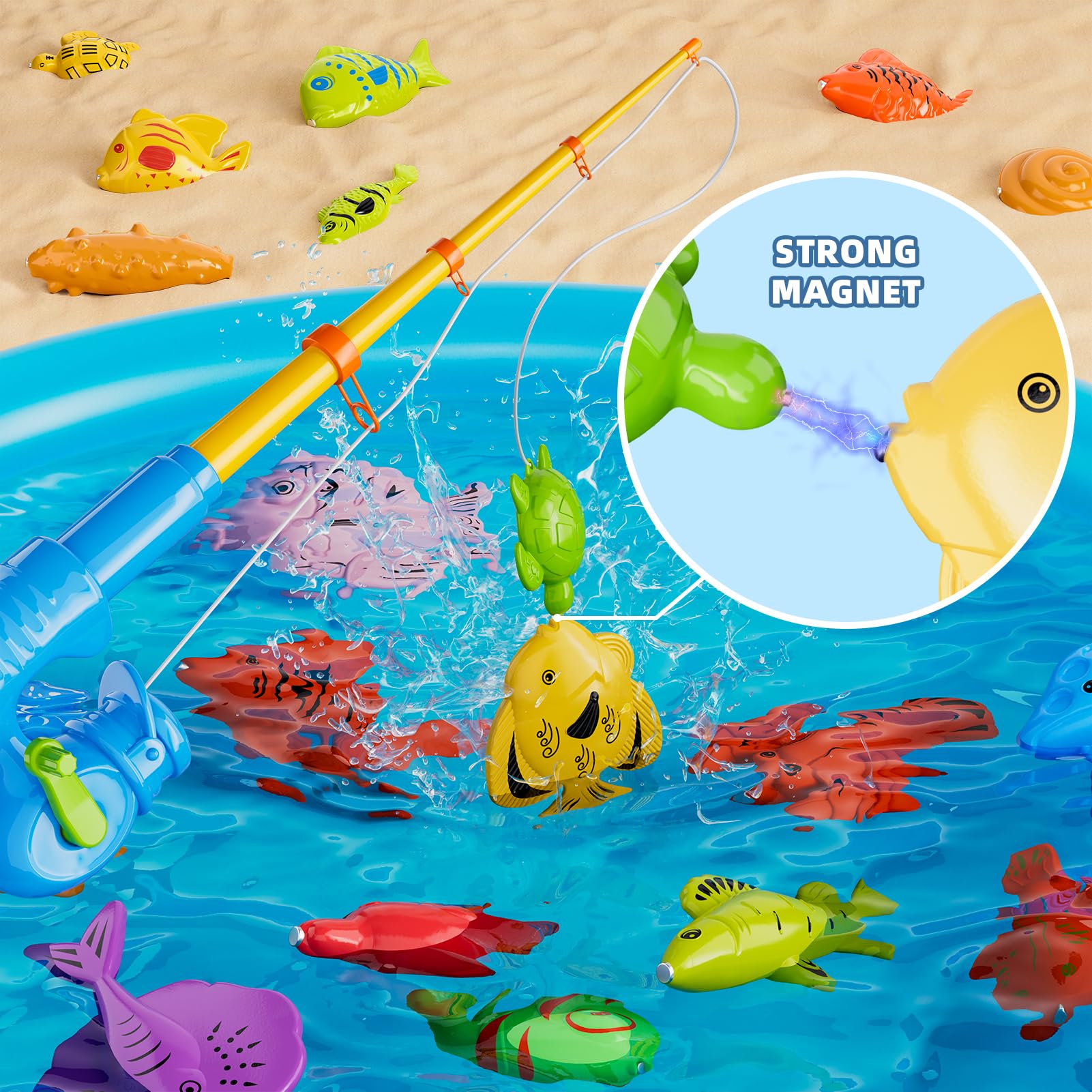 KukuFun sea animals for magnetic catching play