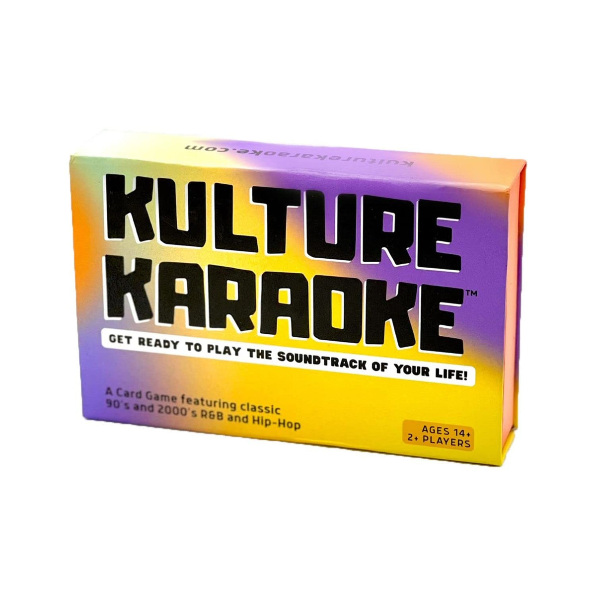 Kulture Karaoke card deck pile showing varied hip hop and R&B prompts for lively play.