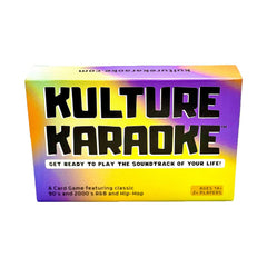 Hard plastic travel case keeps Kulture Karaoke cards organized on the go.