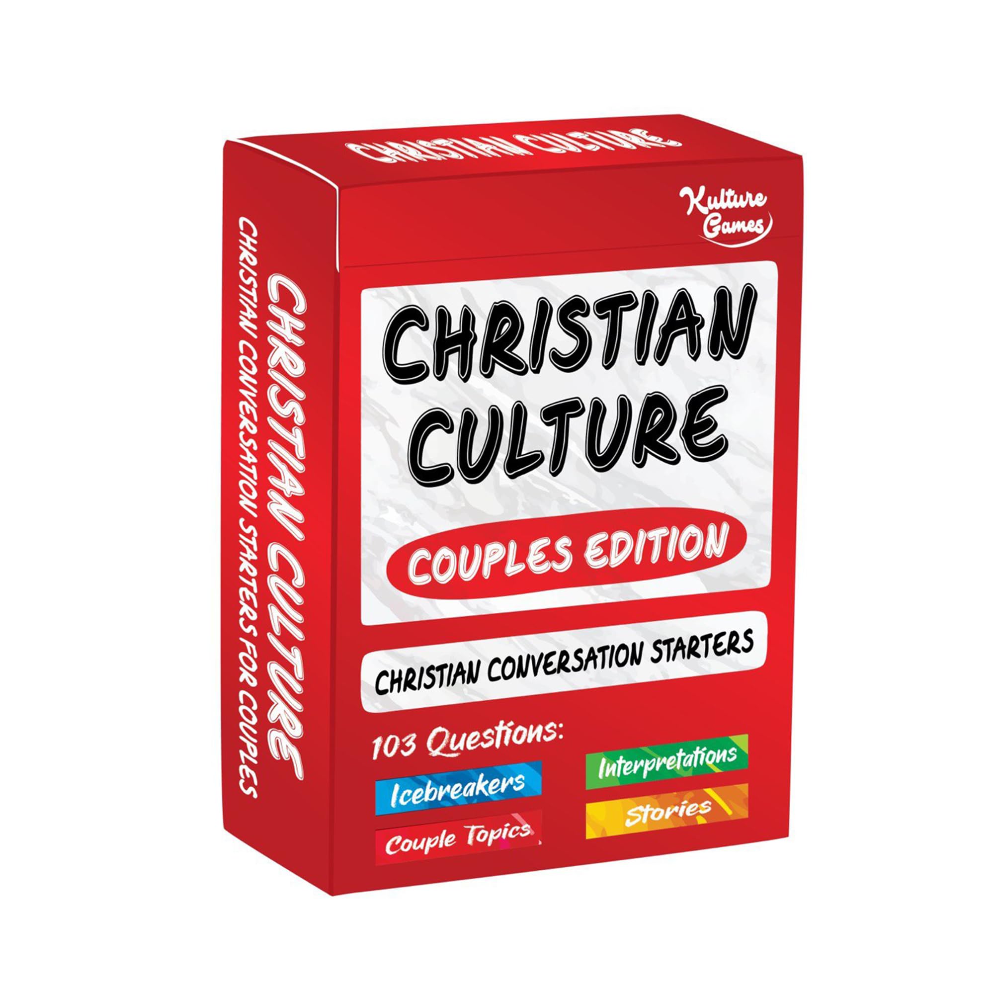 Kulture Games Christian Couples Edition cover image inviting couples to begin meaningful conversations.