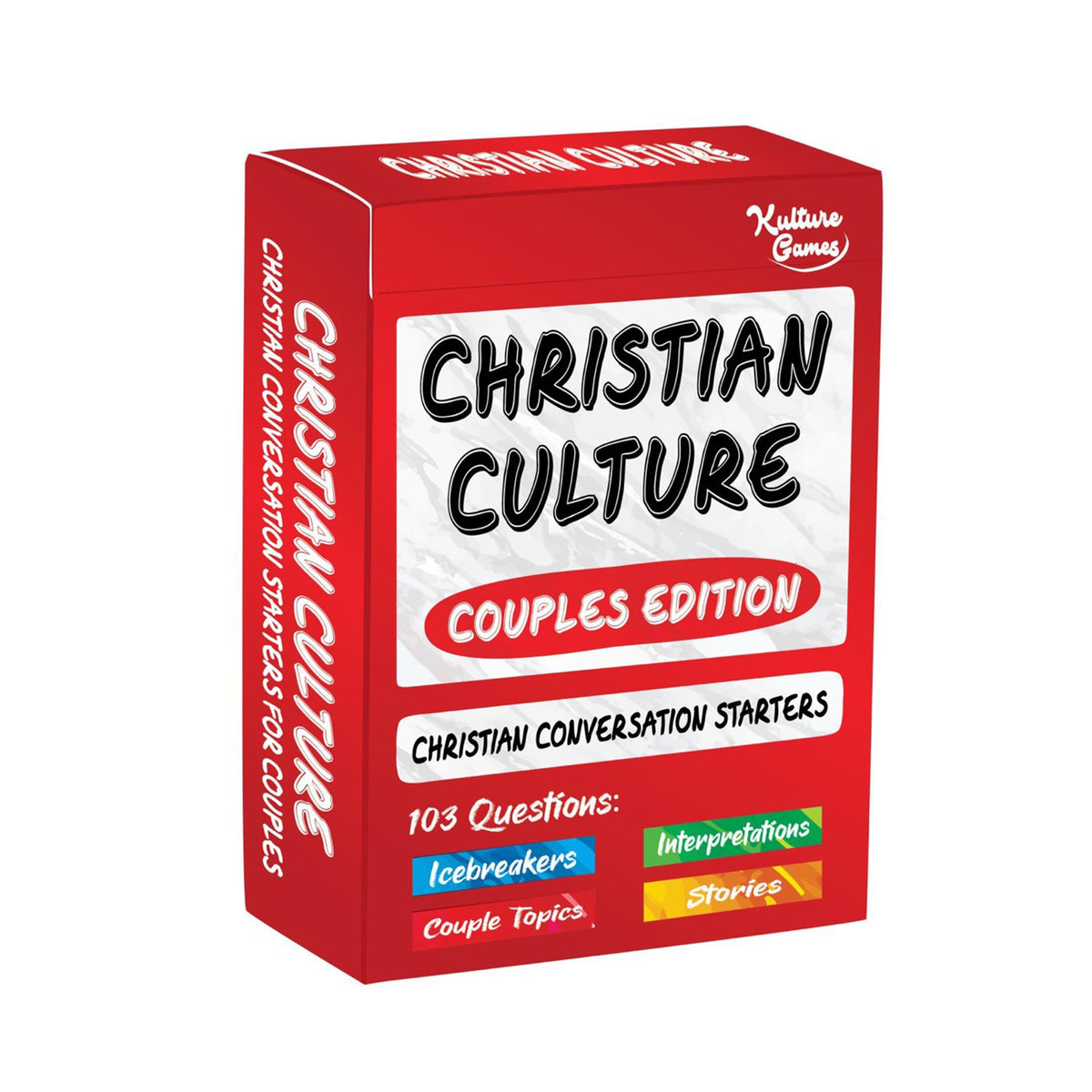 Kulture Games Christian Couples Edition cover image inviting couples to begin meaningful conversations.