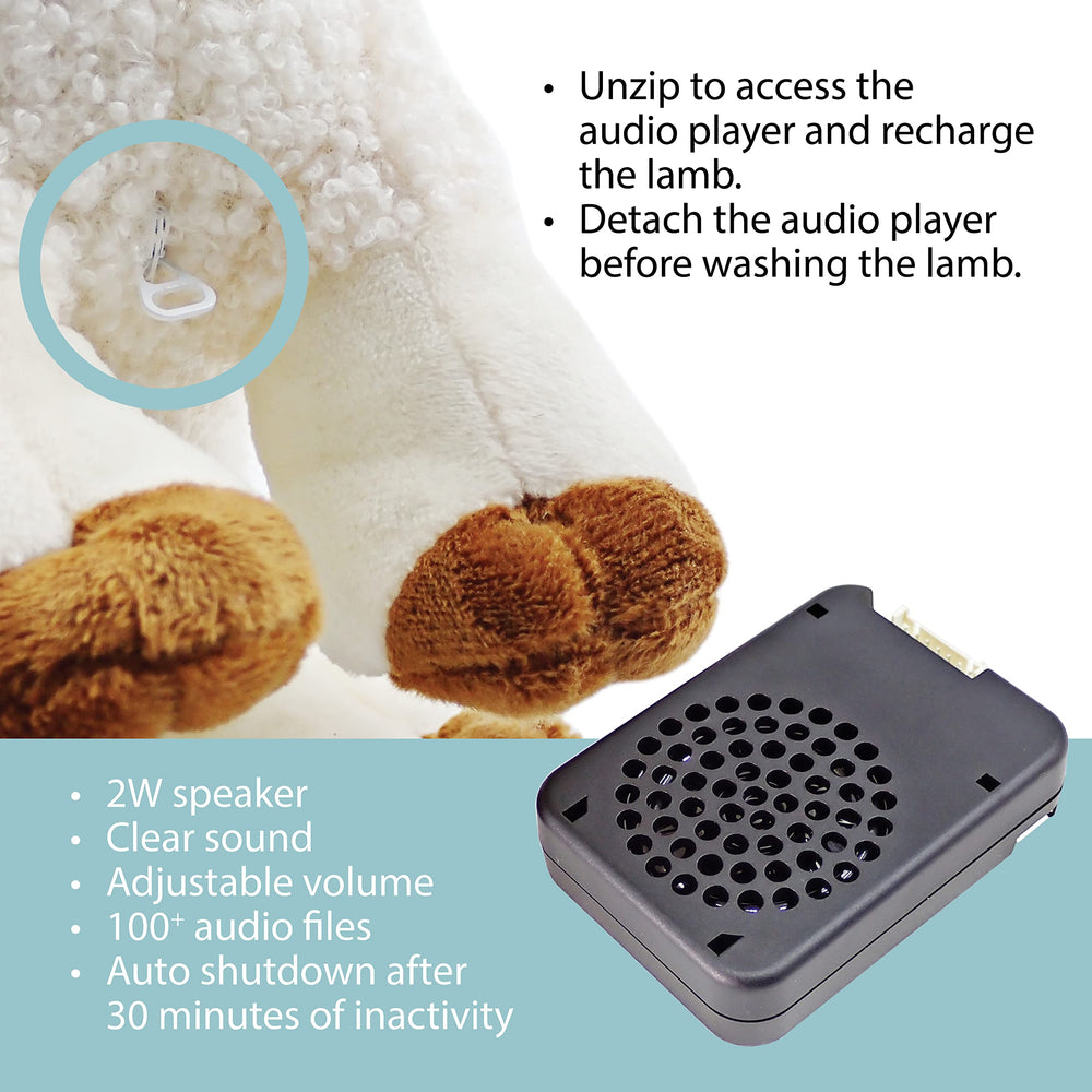 Kulumi My Little Lamb foot-buttons playback scene emphasizes audio button use