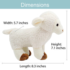 Kulumi My Little Lamb washable-soft-fur close-up highlights hypoallergenic material
